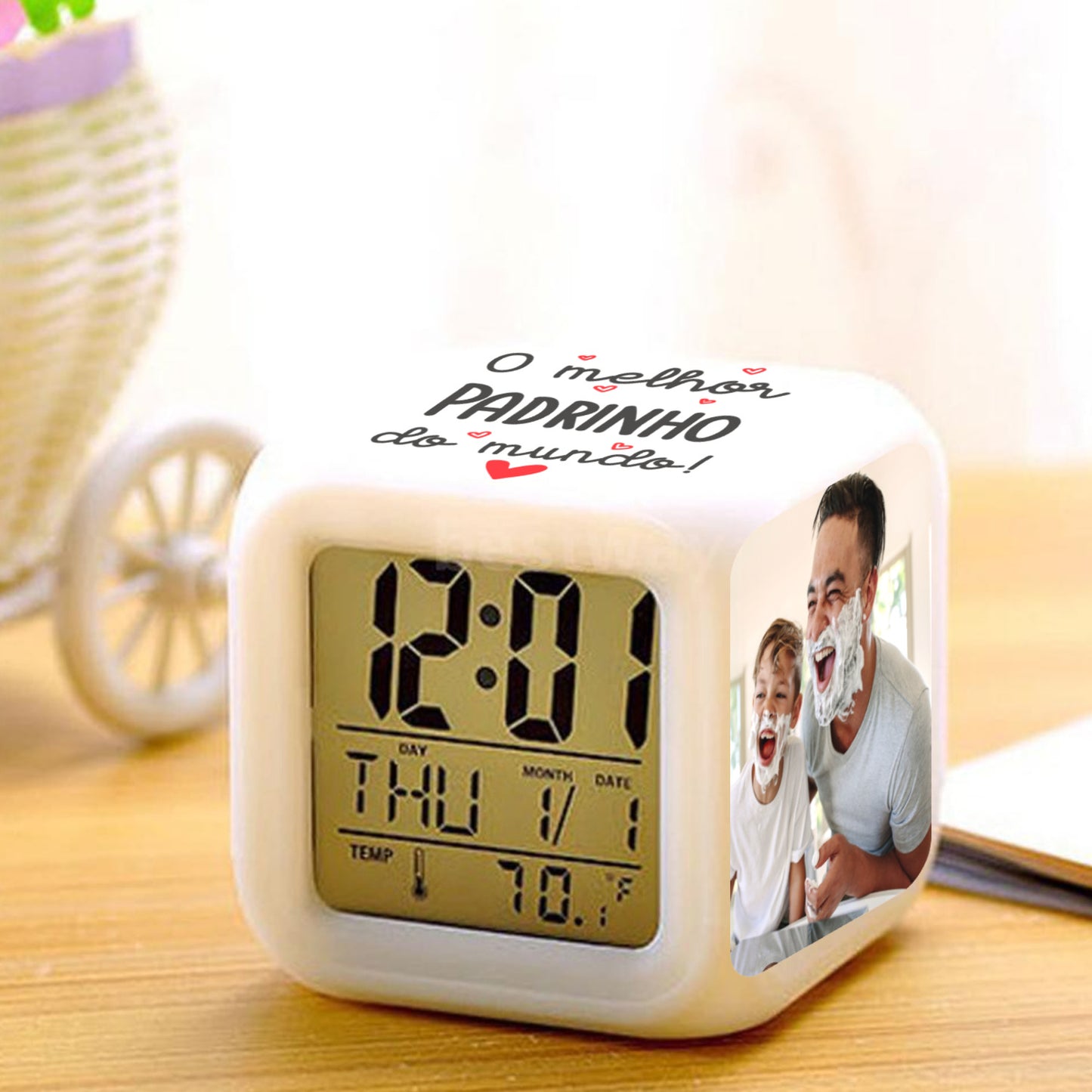 Despertador "Melhor Madrinha / Padrinho do mundo"