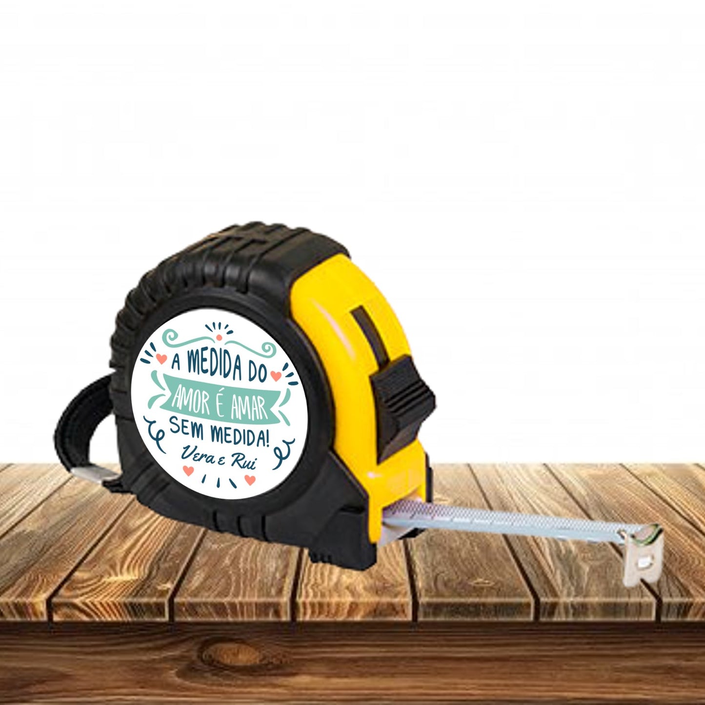 Fita métrica "A medida do amor é amar sem medida"