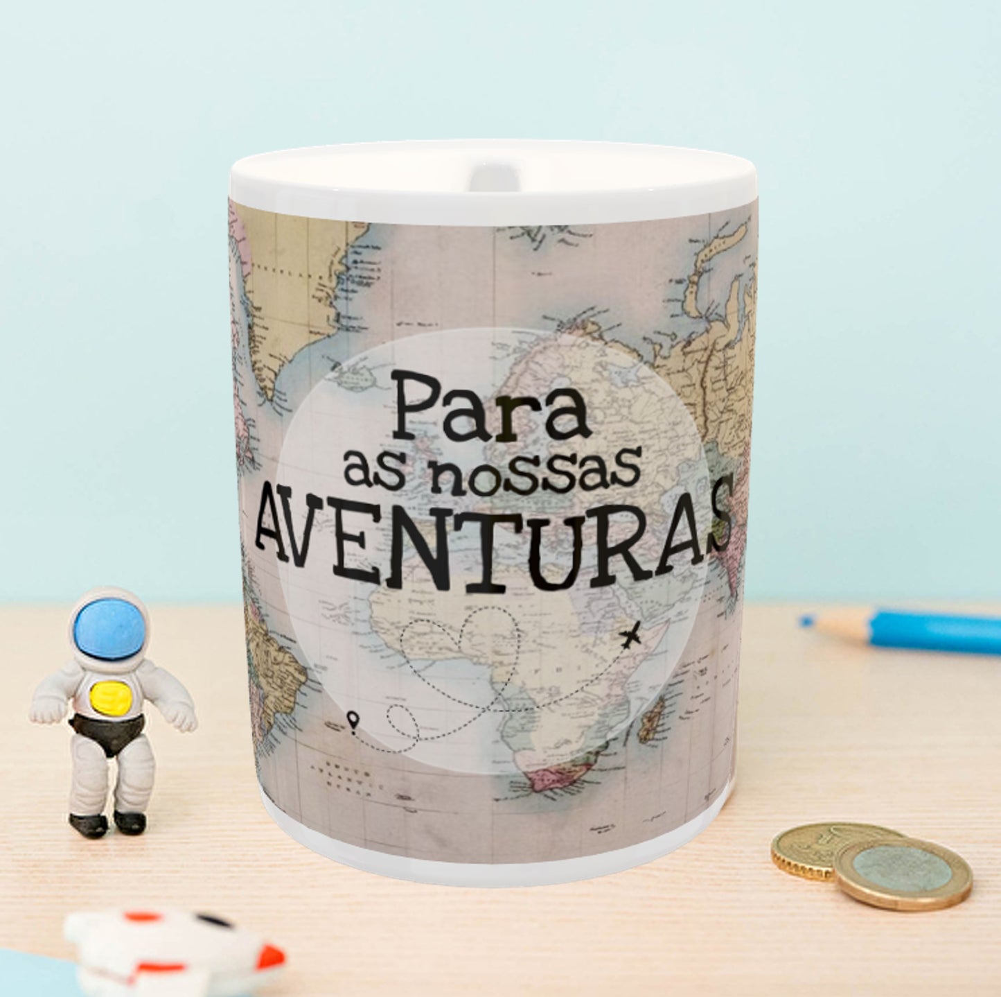 Mealheiro de cerâmica "Para as nossas aventuras"
