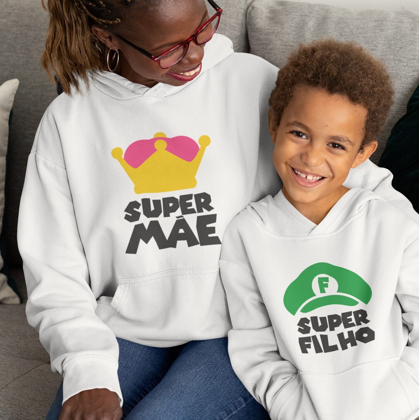 Sweatshirt "SuperMãe - SuperFilh@"