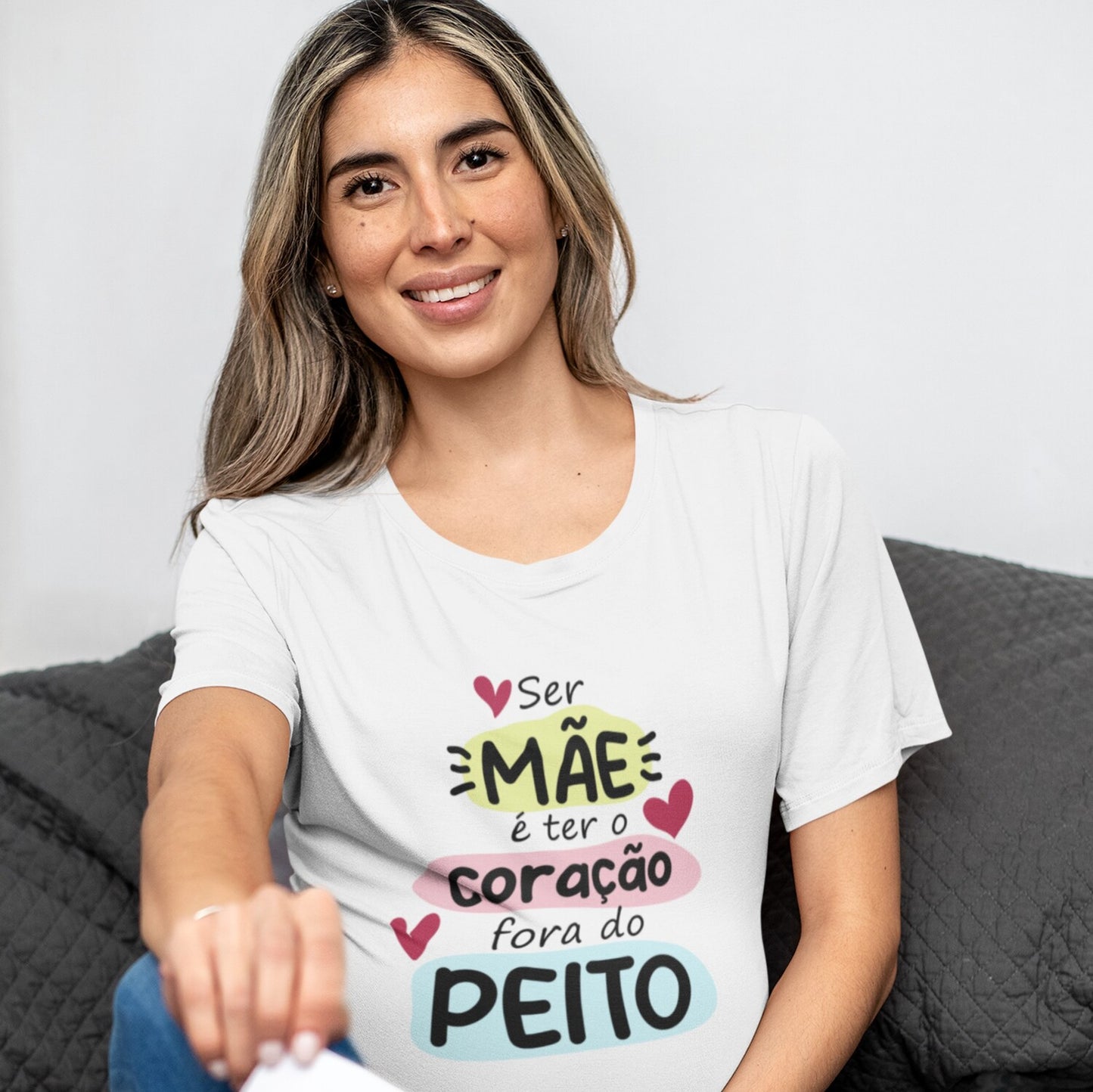 T-shirt "Coração fora do peito"