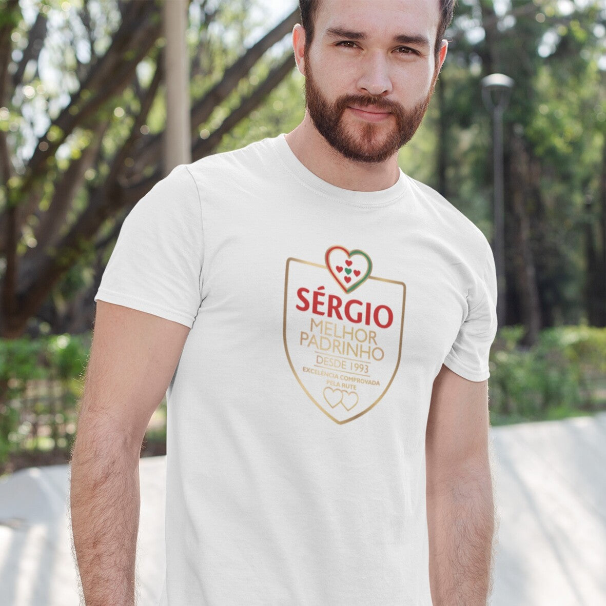 T-shirt "Padrinho - excelência comprovada"