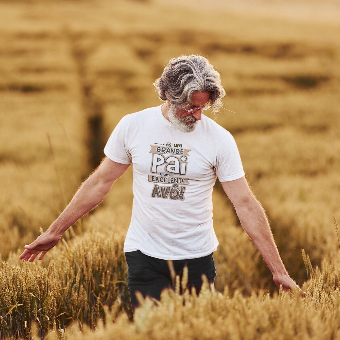 T-shirt "Grande Mãe/Pai - Excelente Avó/Avô"