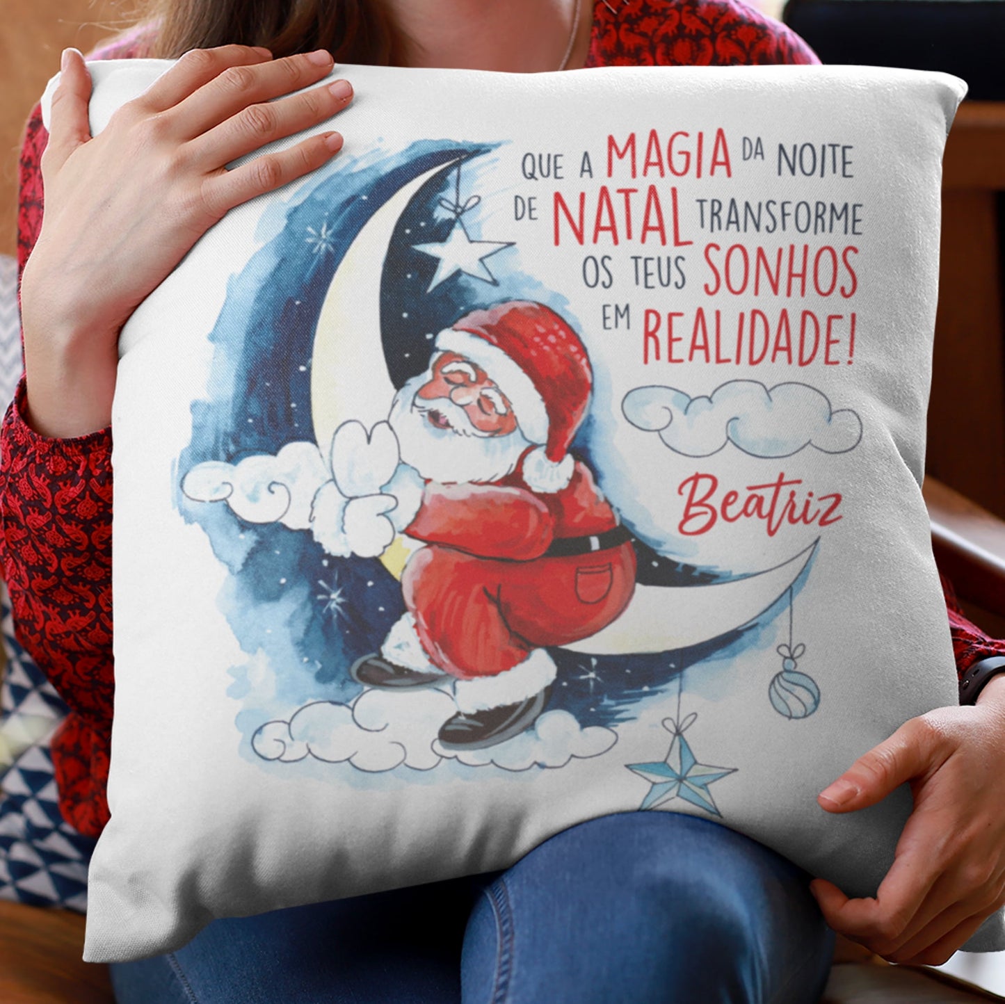 Almofada "Magia da noite de Natal"
