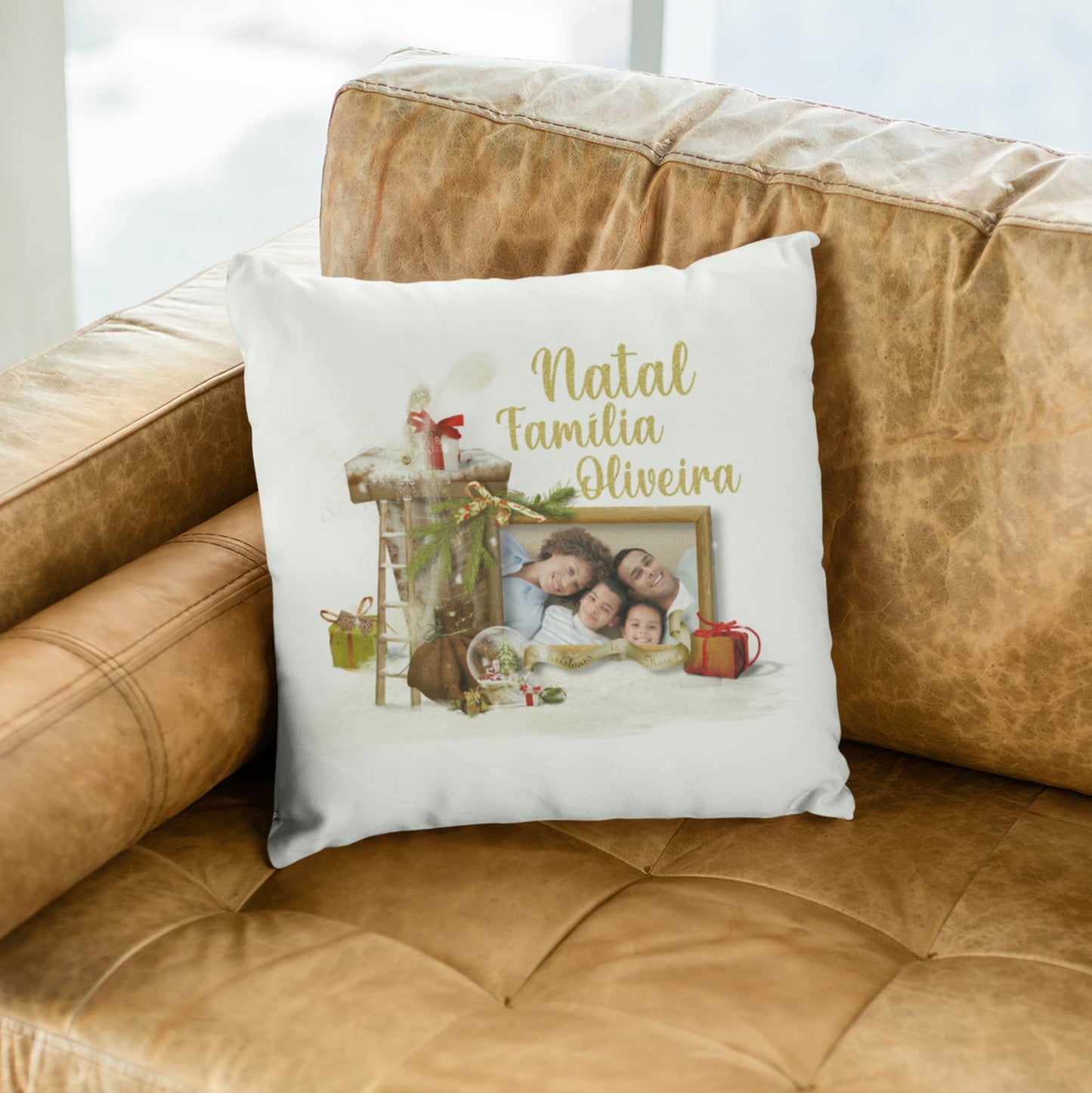 Almofada "Natal em Família"