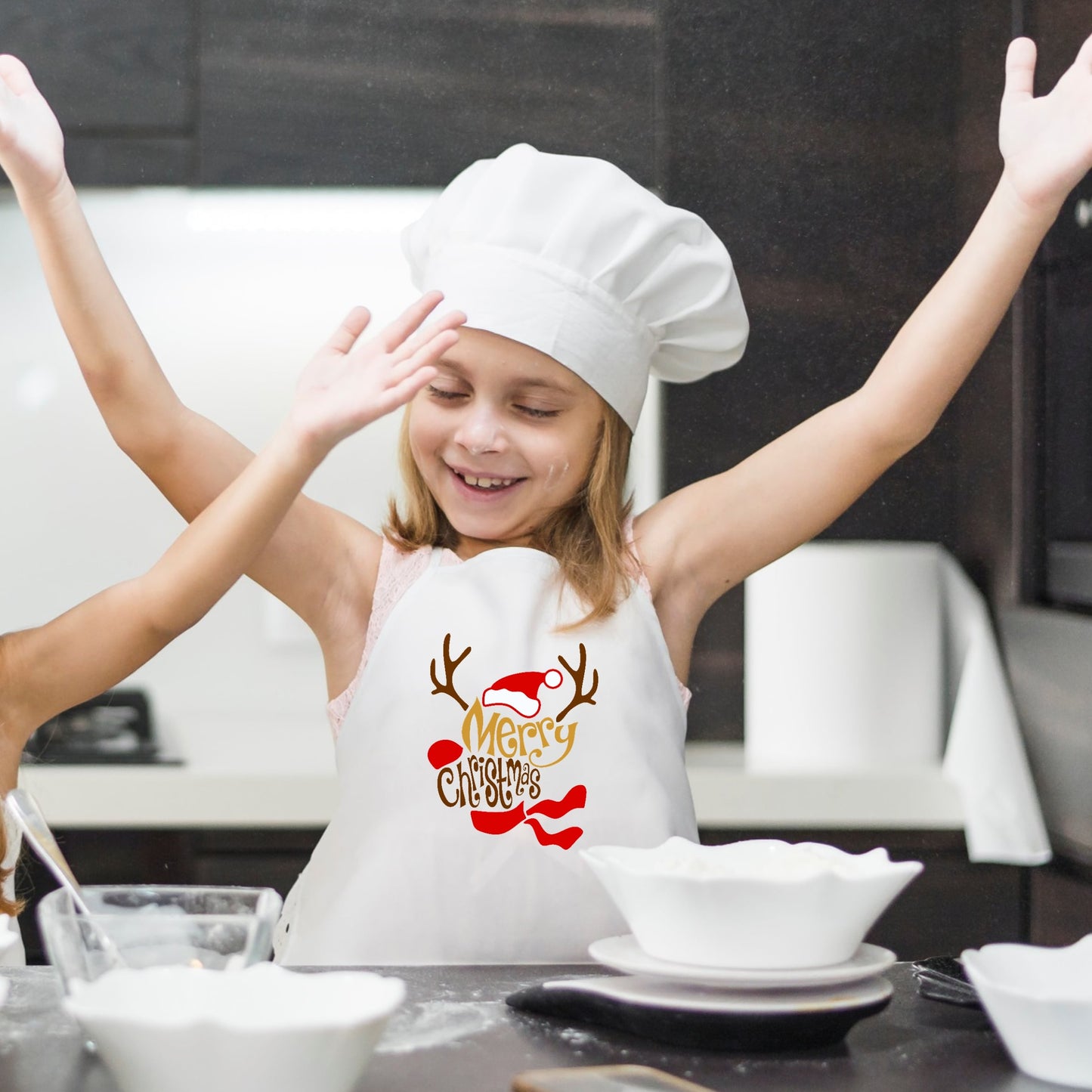 Avental e/ou Luva+Pega "Merry Christmas"