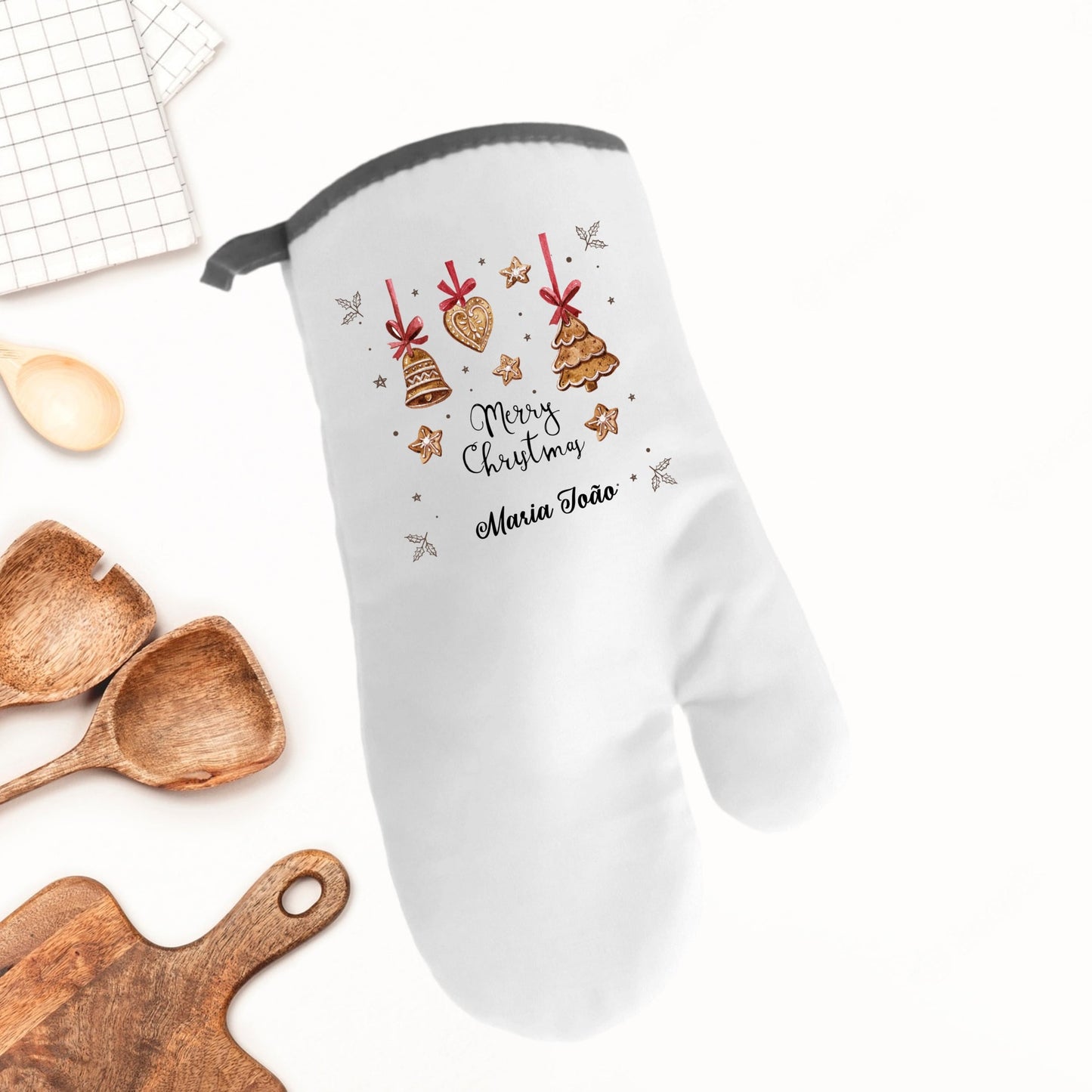 Avental e/ou Luva "Cookies de Natal"