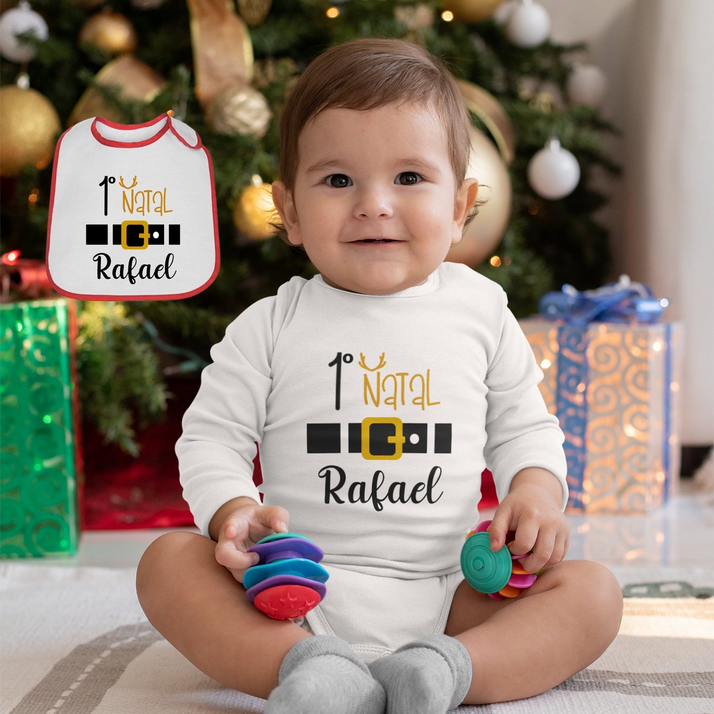 Body e/ou Babete "1º Natal"