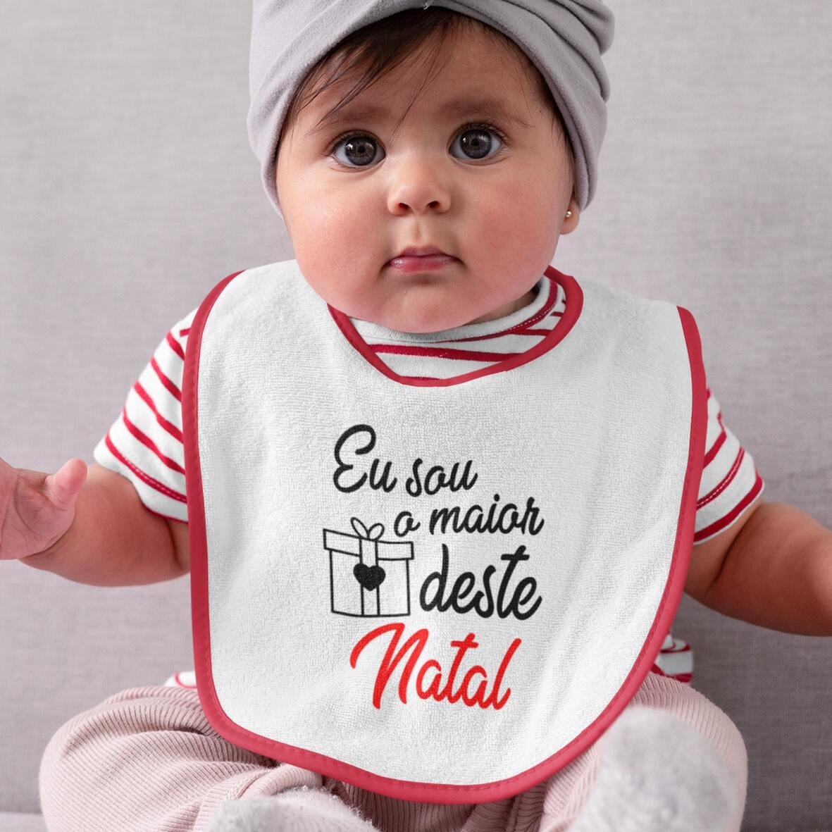 Body e/ou Babete "Eu sou o maior presente deste Natal"