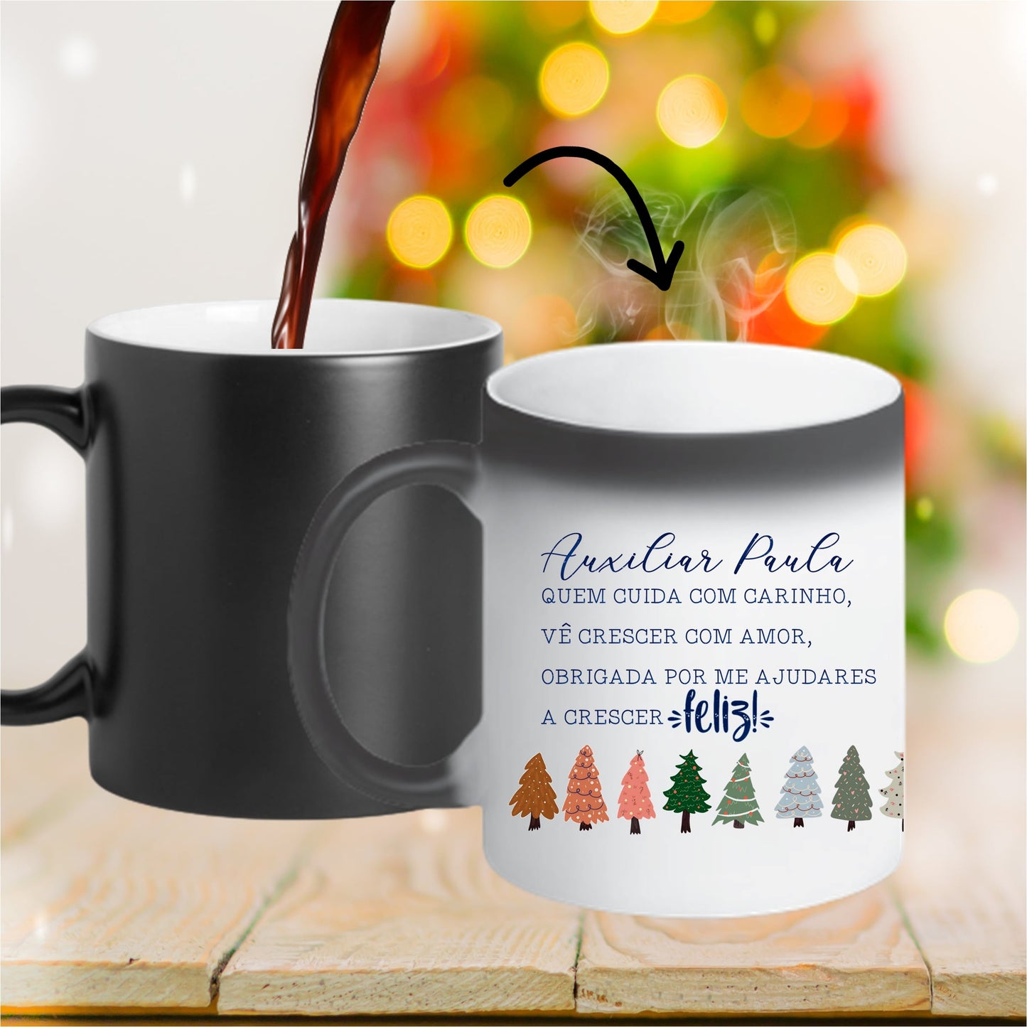 Caneca Mágica "Dedicatória de Natal"