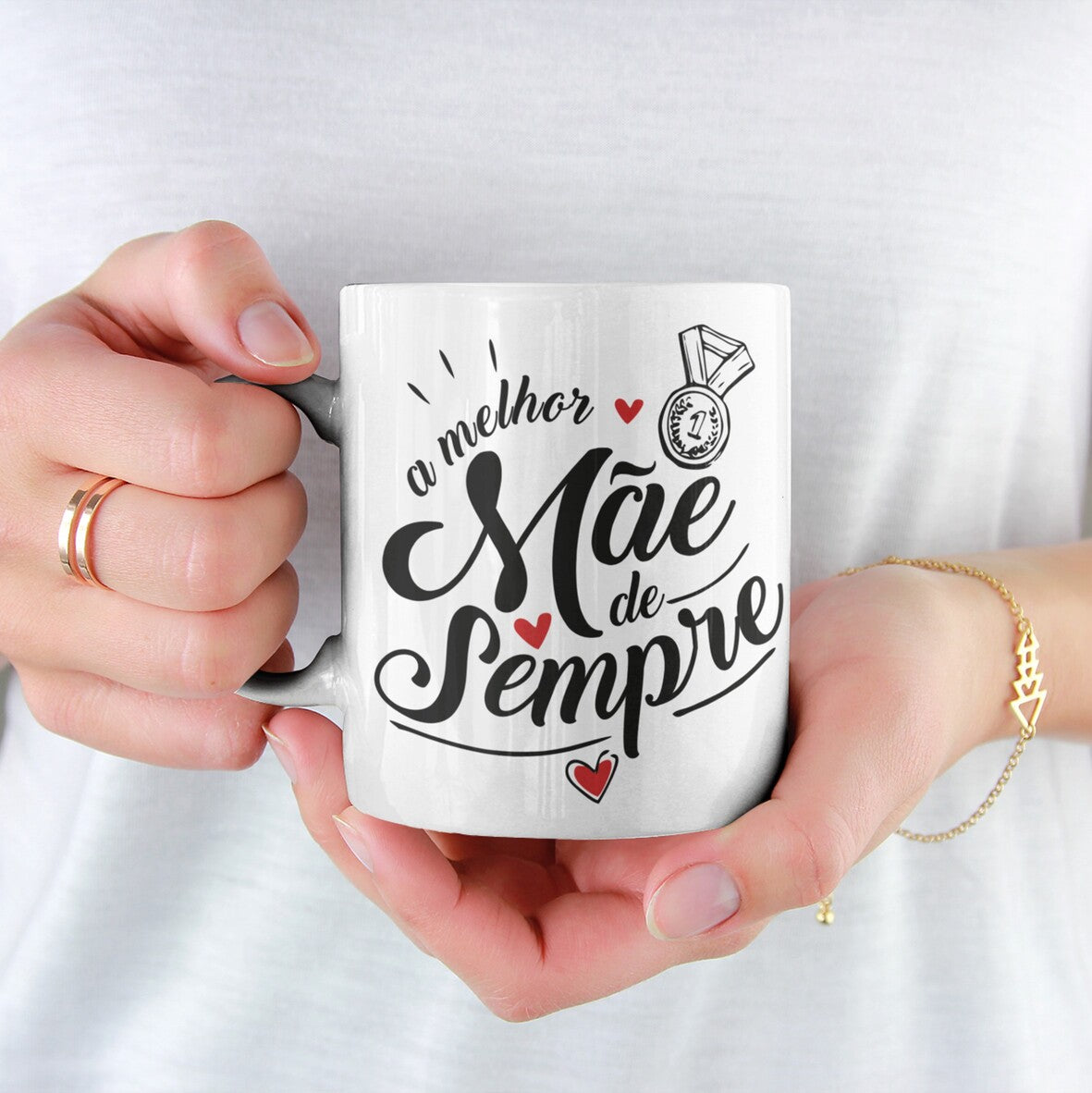 Caneca "A melhor mãe de sempre"
