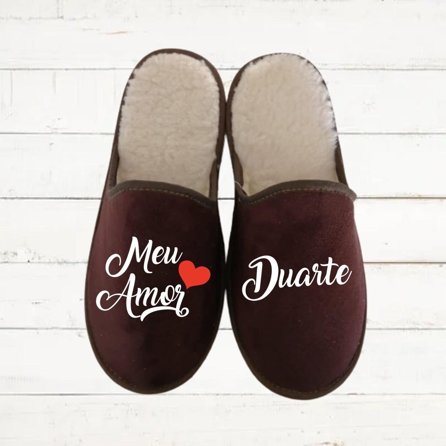 Chinelos "Meu amor"