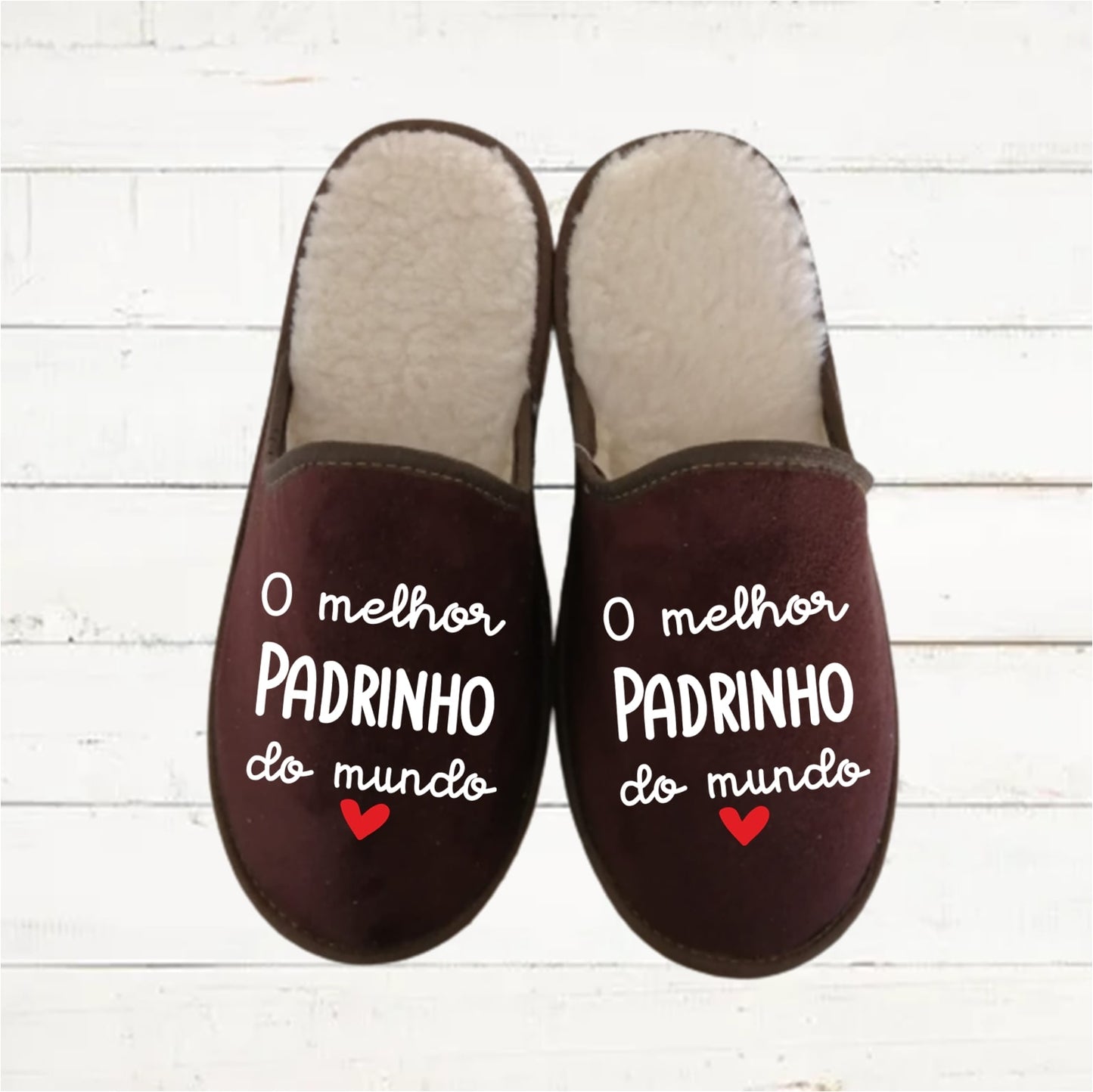 Chinelos "Melhor Padrinho / Madrinha do mundo"