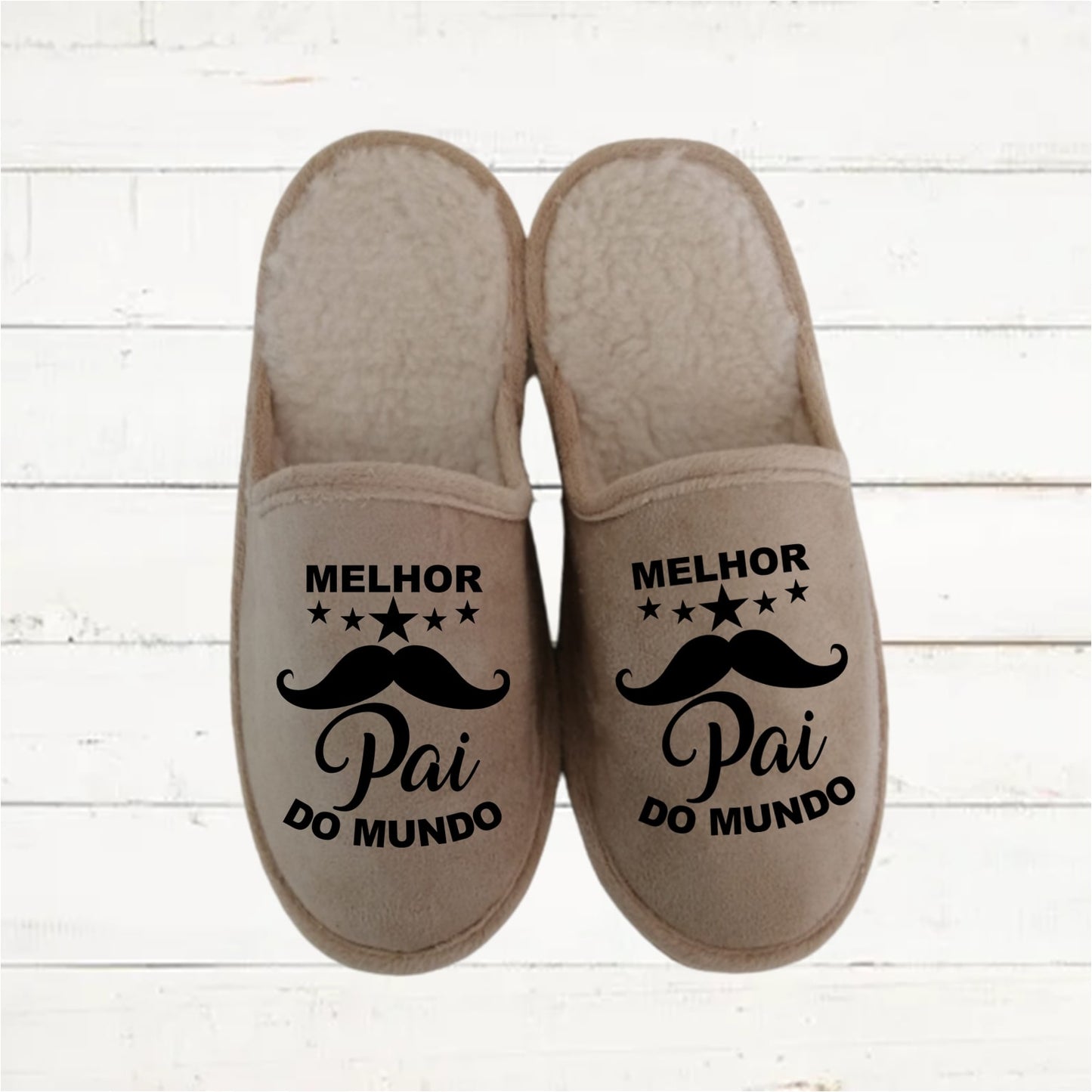 Chinelos "Pai mustache"