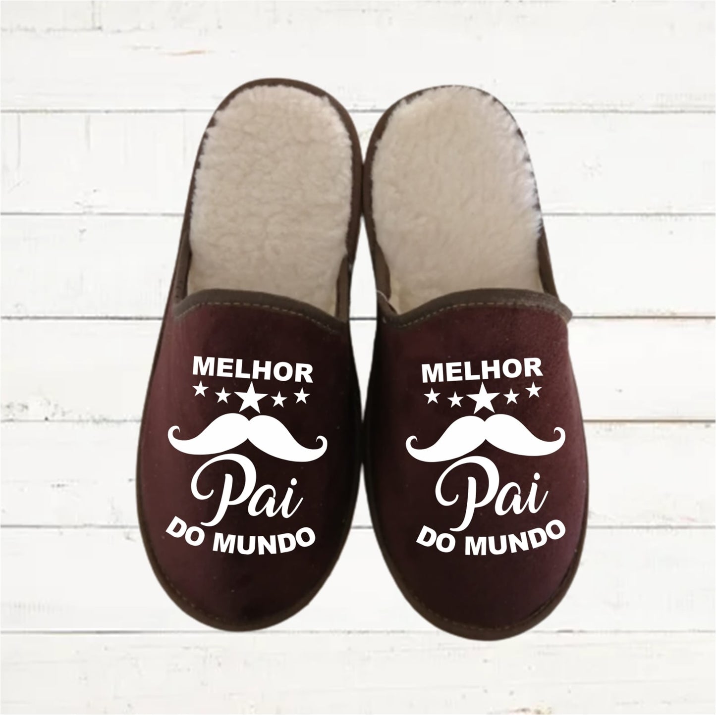 Chinelos "Pai mustache"