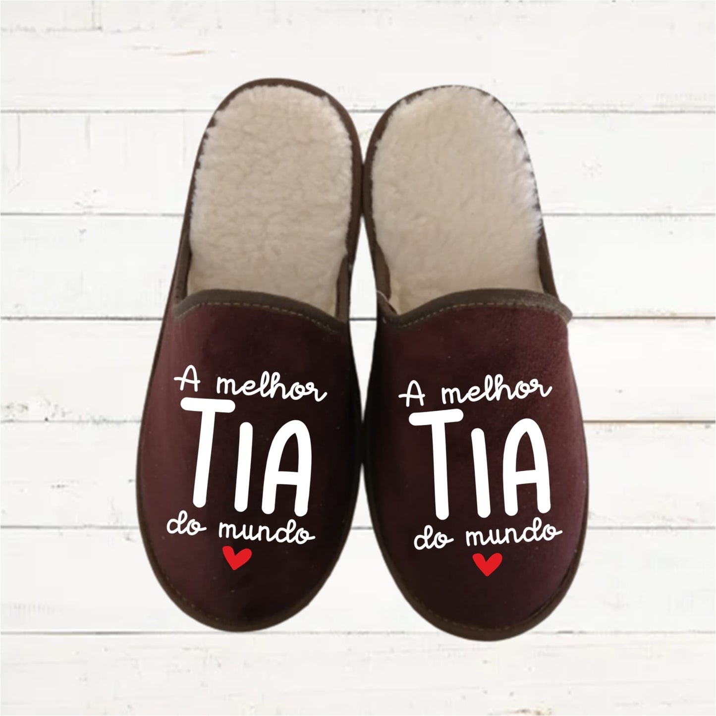 Chinelos "Melhor Tio / Tia do mundo"