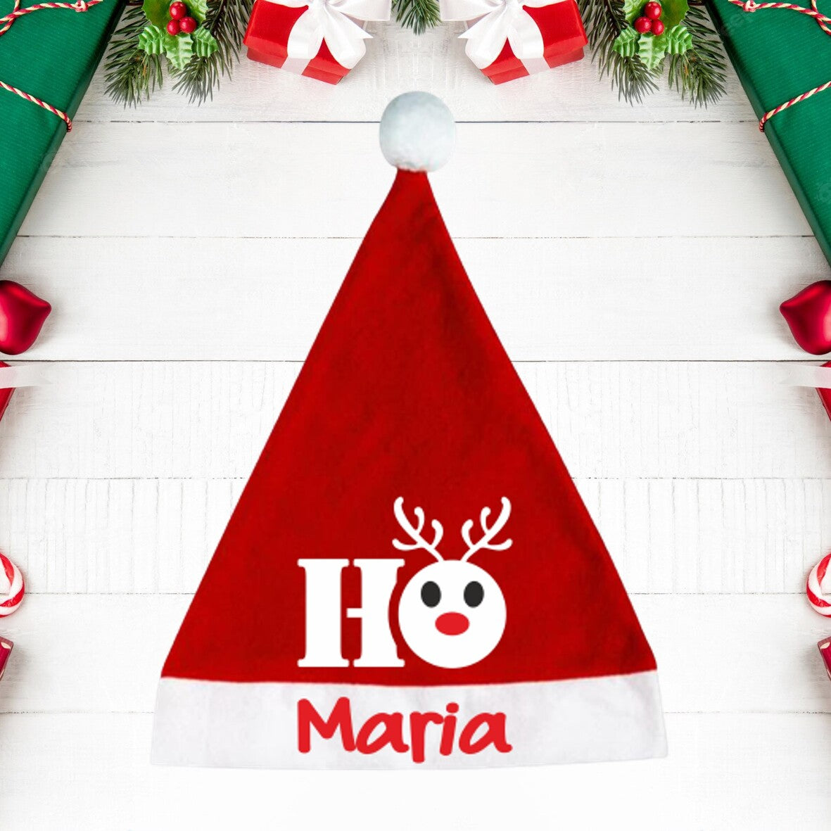 Gorro de Natal "Ho-ho-ho"