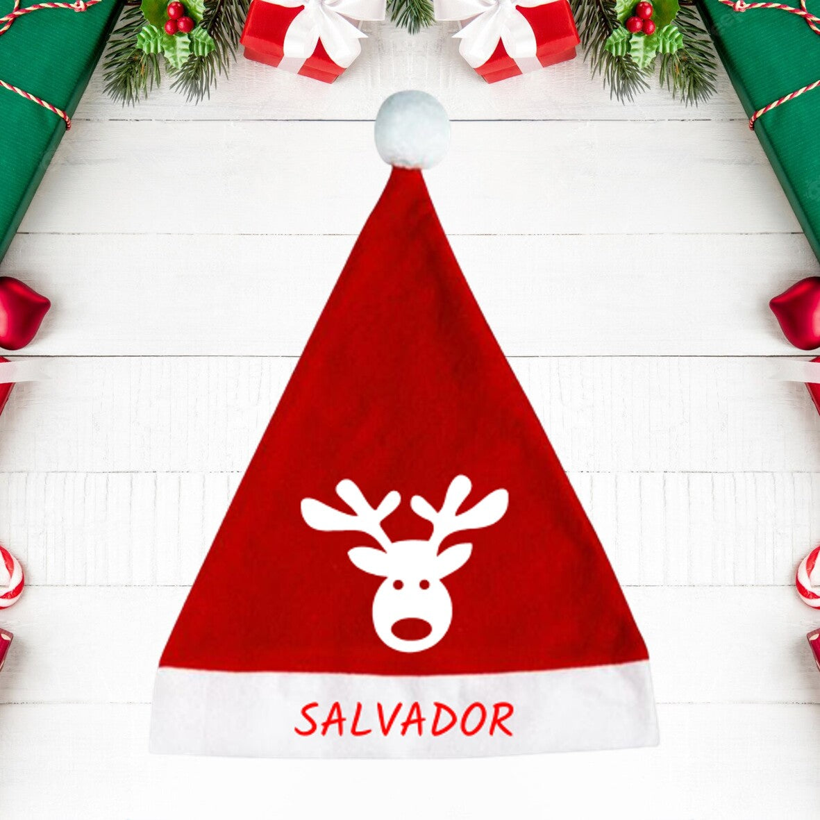 Gorro de Natal "Rudolph"