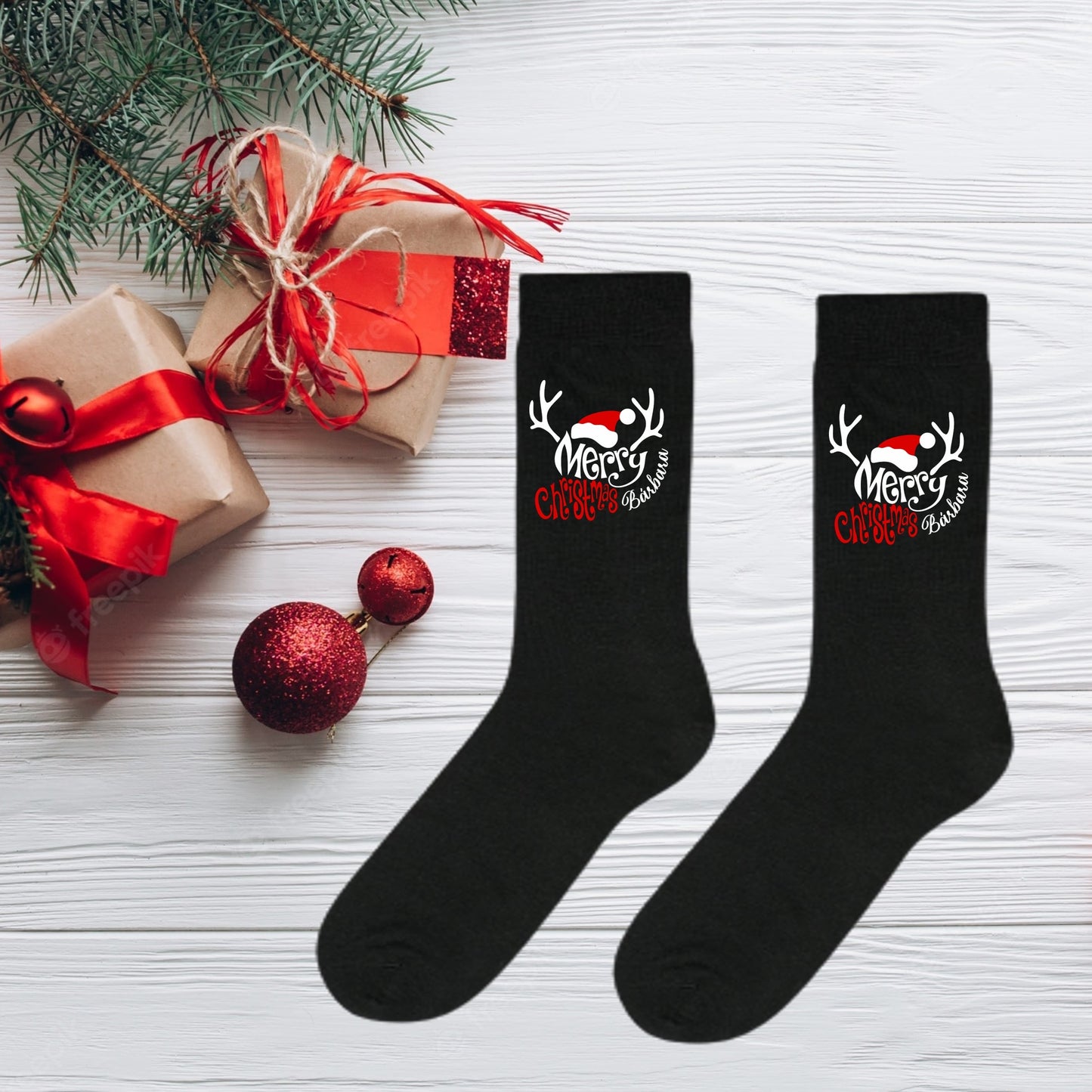 Meias "Merry Christmas"