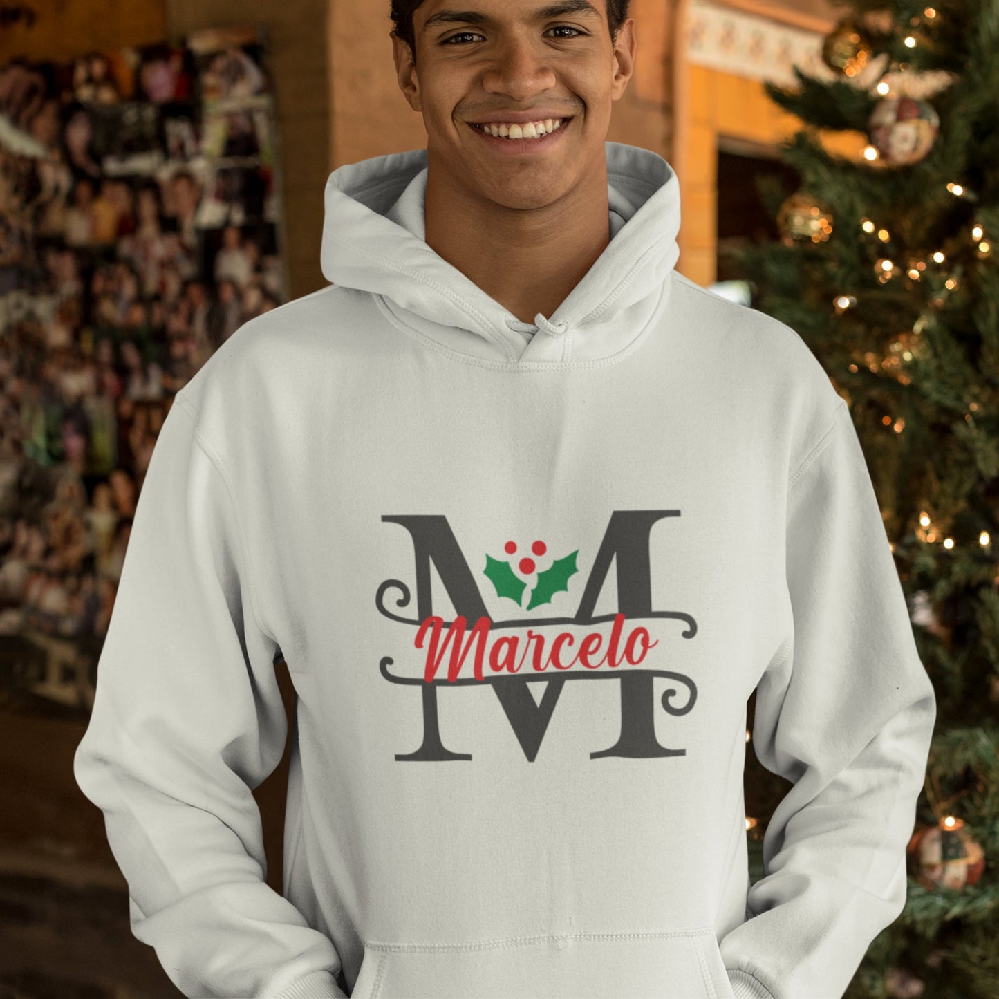 Sweatshirt de Natal "Azevinho Natalício"