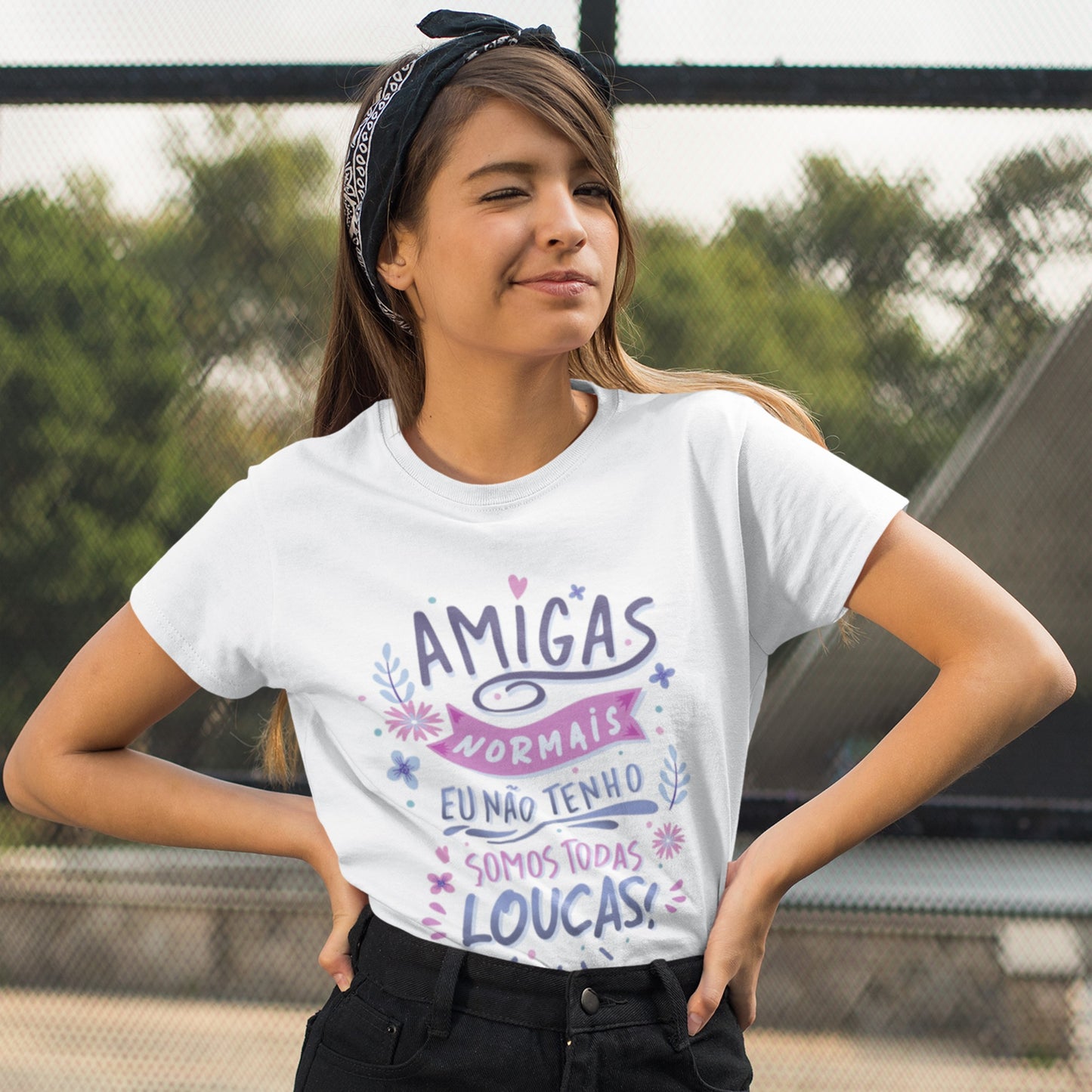 T-shirt "Amigas loucas"