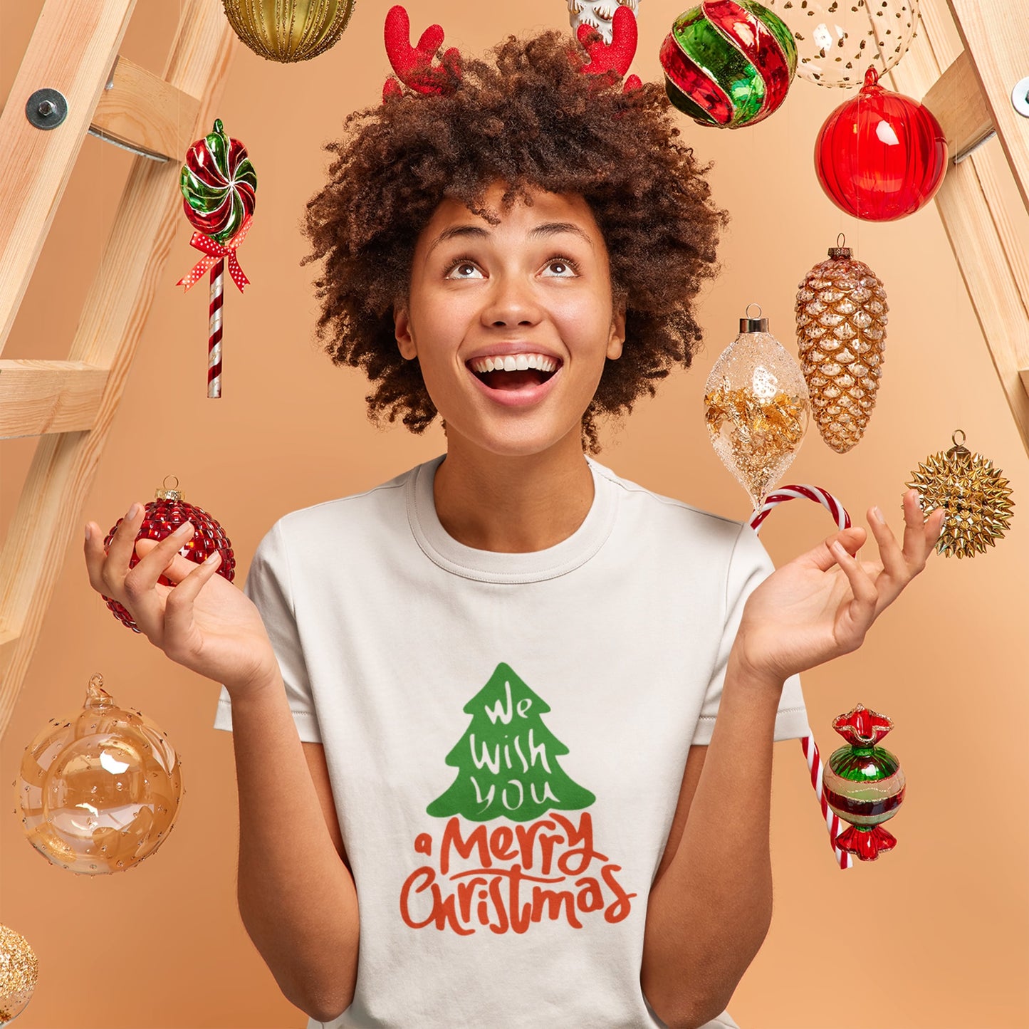 T-shirt "We wish you a Merry Christmas"