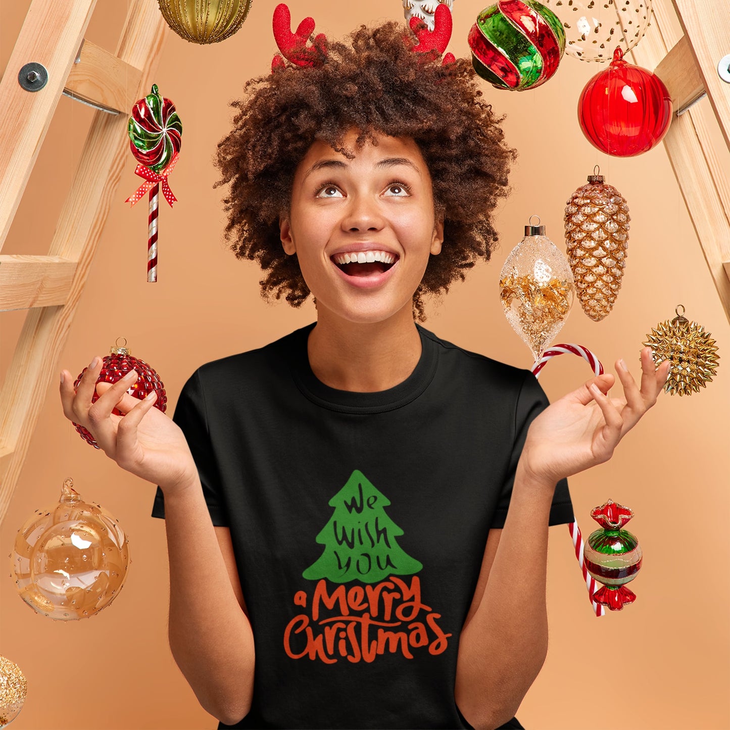 T-shirt "We wish you a Merry Christmas"