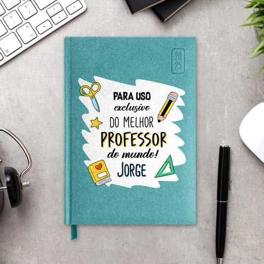 Agenda Diária 2025 Prisma "Para uso exclusivo do(a) melhor Professor(a)"