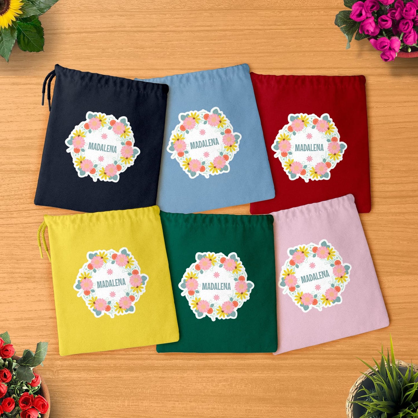 Saco Multiusos "Flores 🌸"