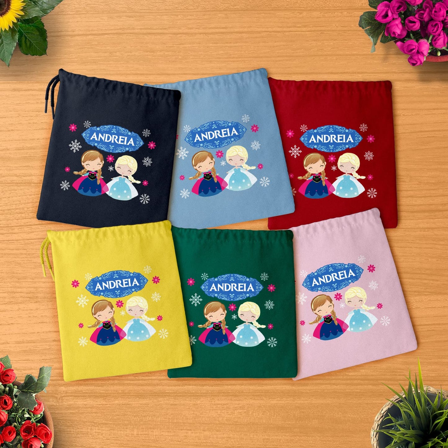 Saco Multiusos "Princesas do Gelo"