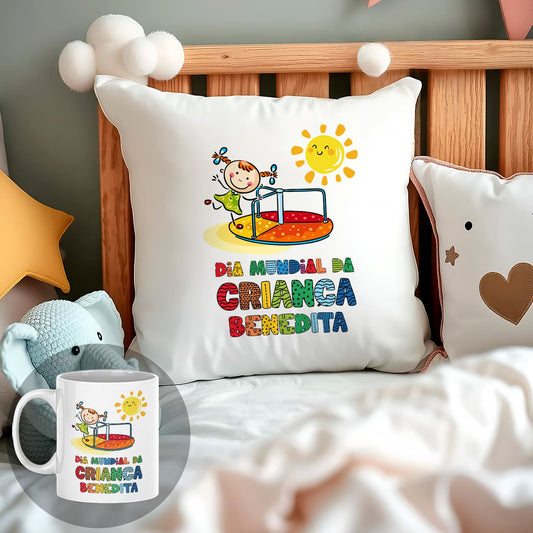 Almofada e/ou Caneca "Dia Mundial da Criança"