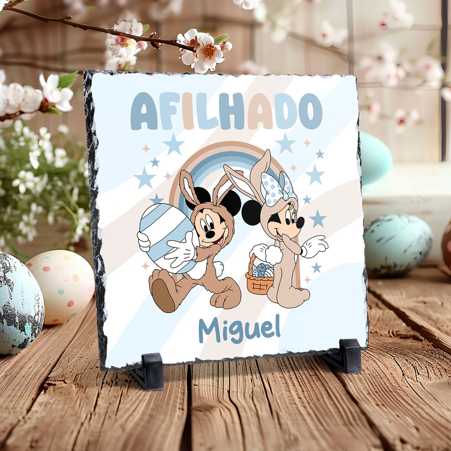 Ardósia "Páscoa Animada"