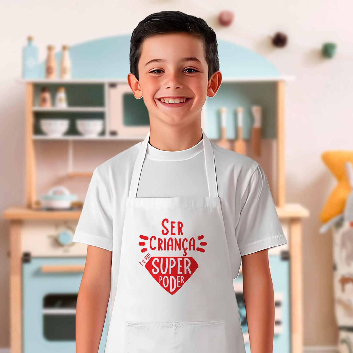 Avental "Ser criança é o meu super poder"
