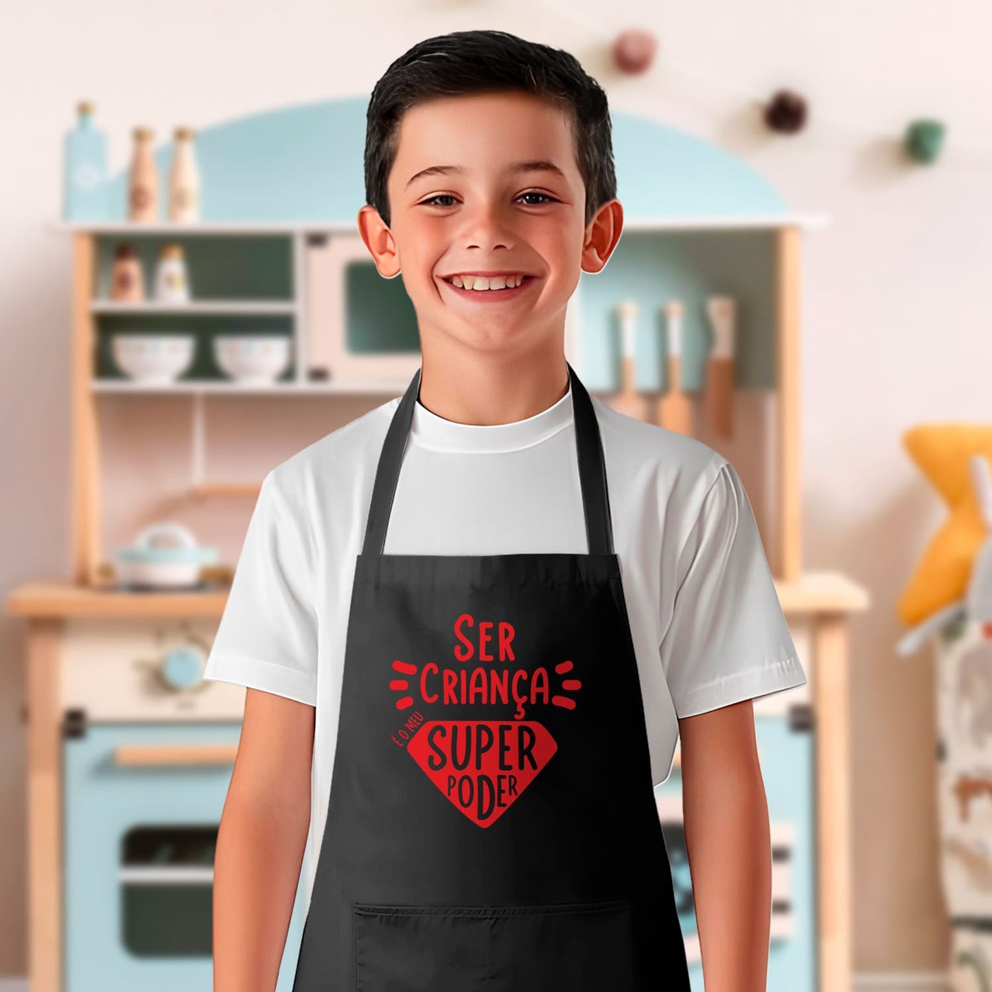 Avental "Ser criança é o meu super poder"