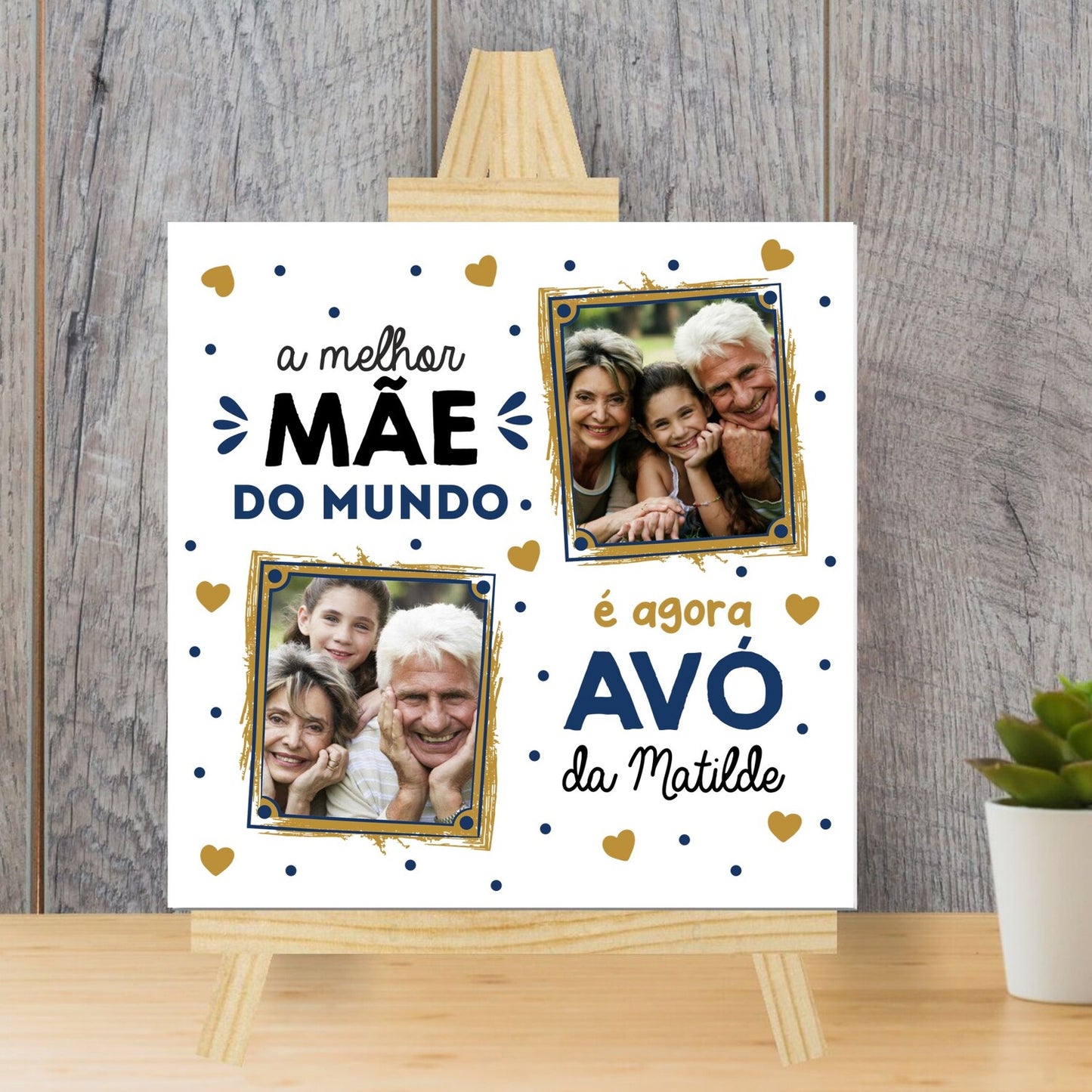 Azulejo "A melhor mãe do mundo é agora avó"