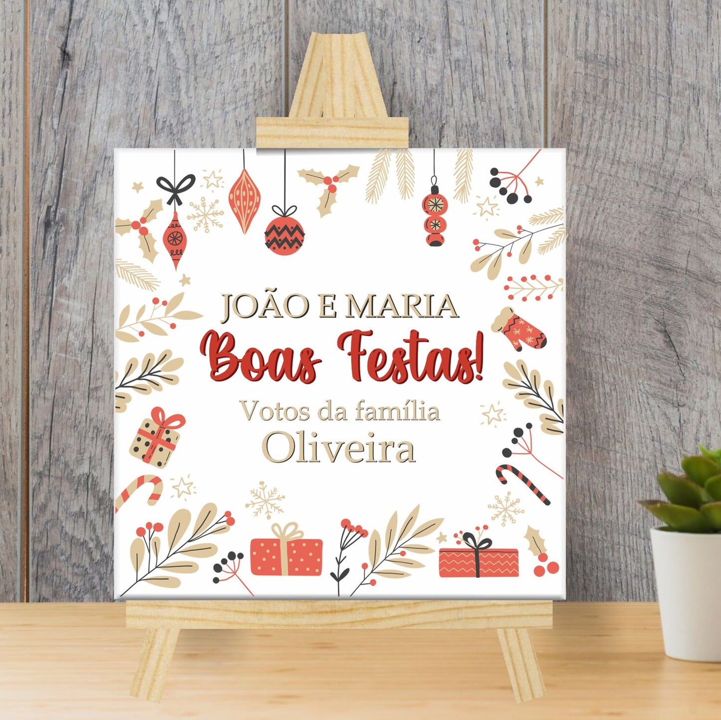 Azulejo "Boas Festas"