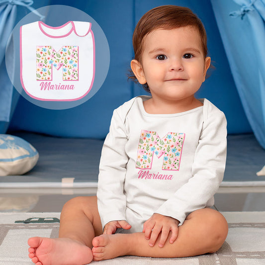 Body e/ou Babete "Floral"