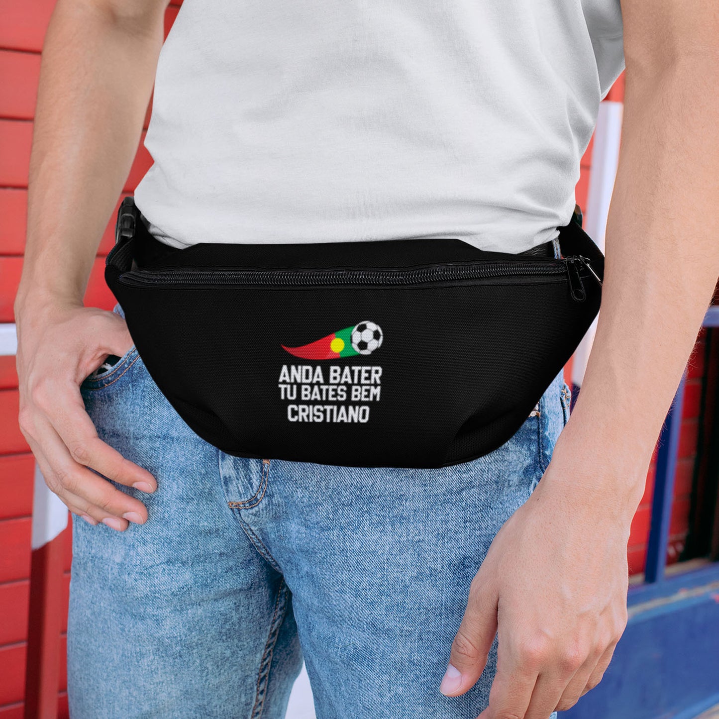 Bolsa de cintura "Anda bater, tu bates bem"