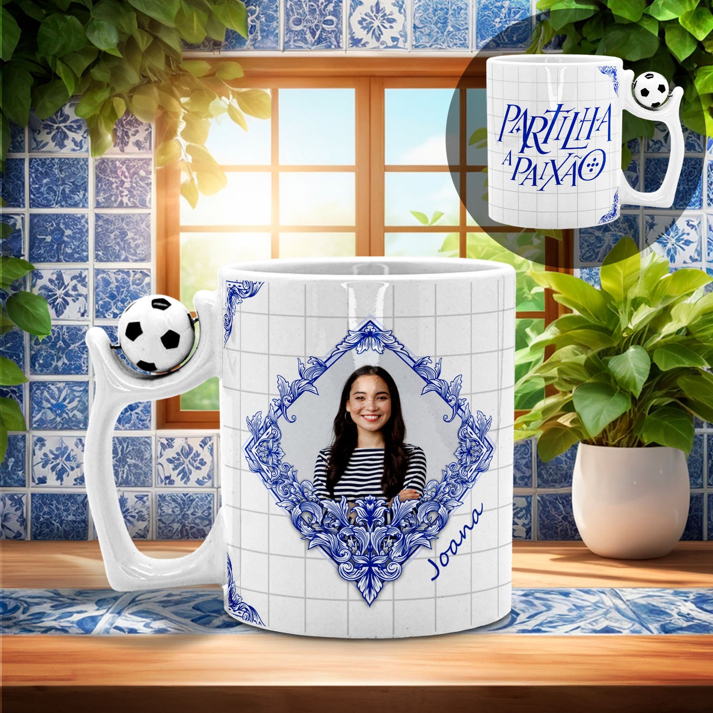 Caneca Bola "Partilha a Paixão"