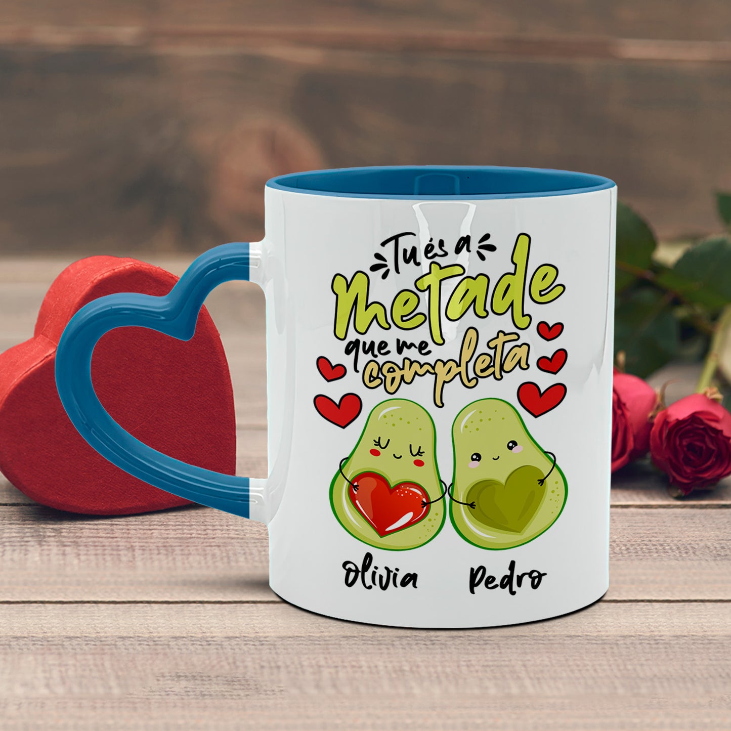 Caneca(s) Pega Coração "Tu és a metade que me completa"