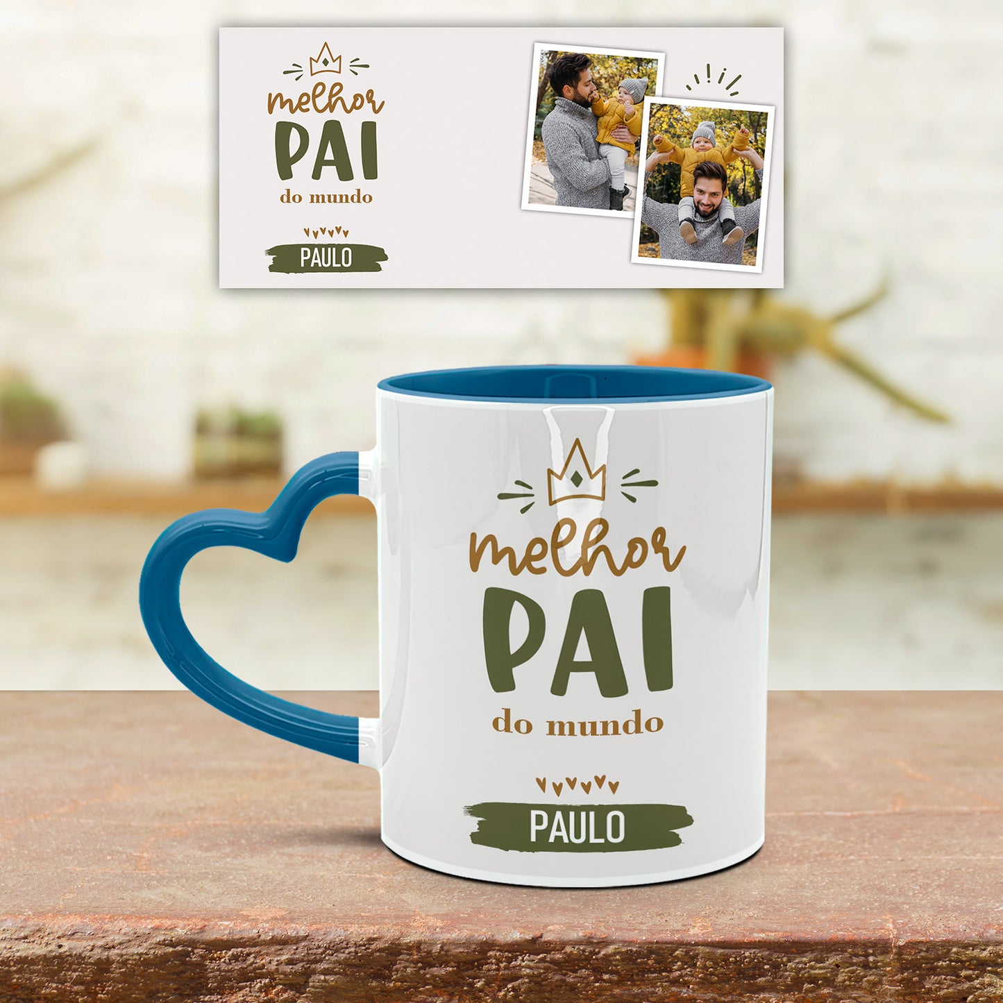 Caneca Pega Coração "Melhor do Mundo ♡"