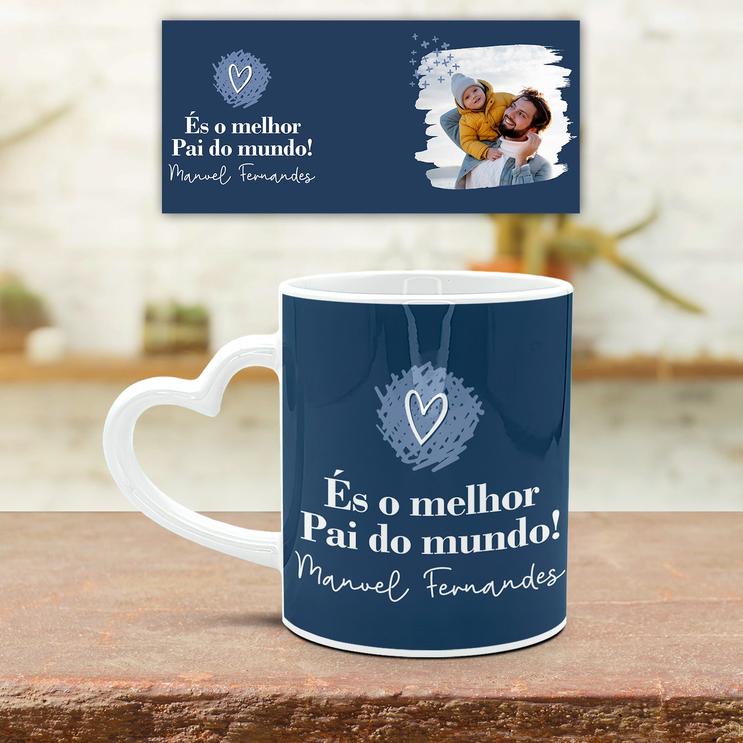 Caneca Pega Coração "És o melhor do mundo!"