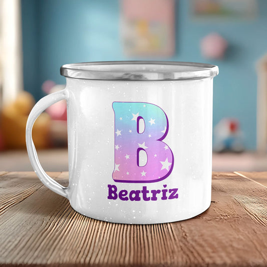 Caneca de Esmalte "Estrelado"