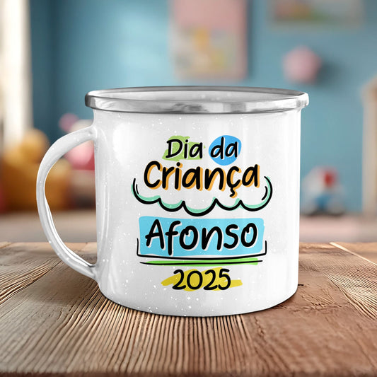 Caneca de Esmalte "Dia da Criança"