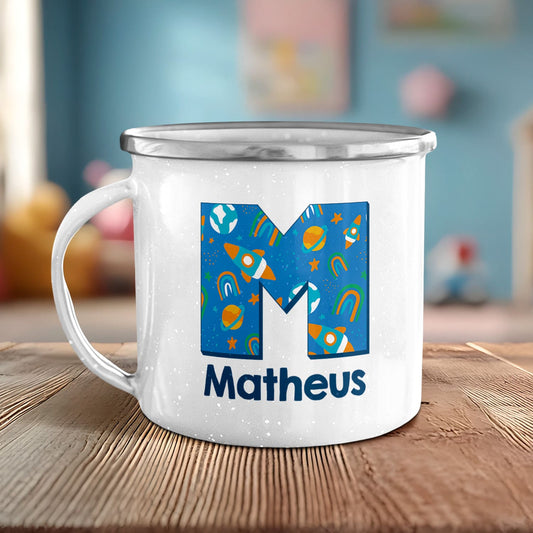 Caneca de Esmalte "Espaço"