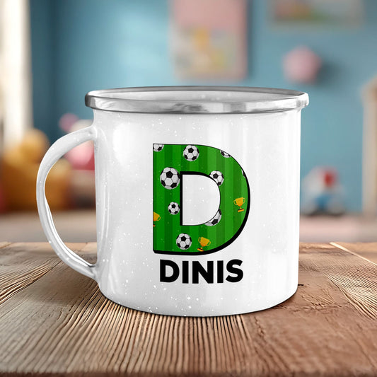 Caneca de Esmalte "Football"