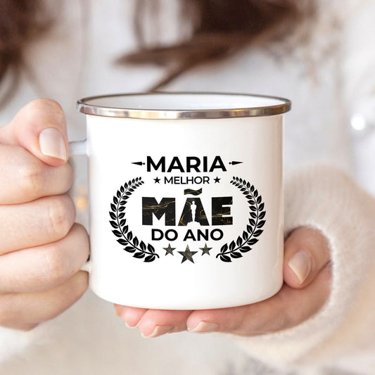 Caneca de Esmalte "Óscar: melhor mãe do ano"
