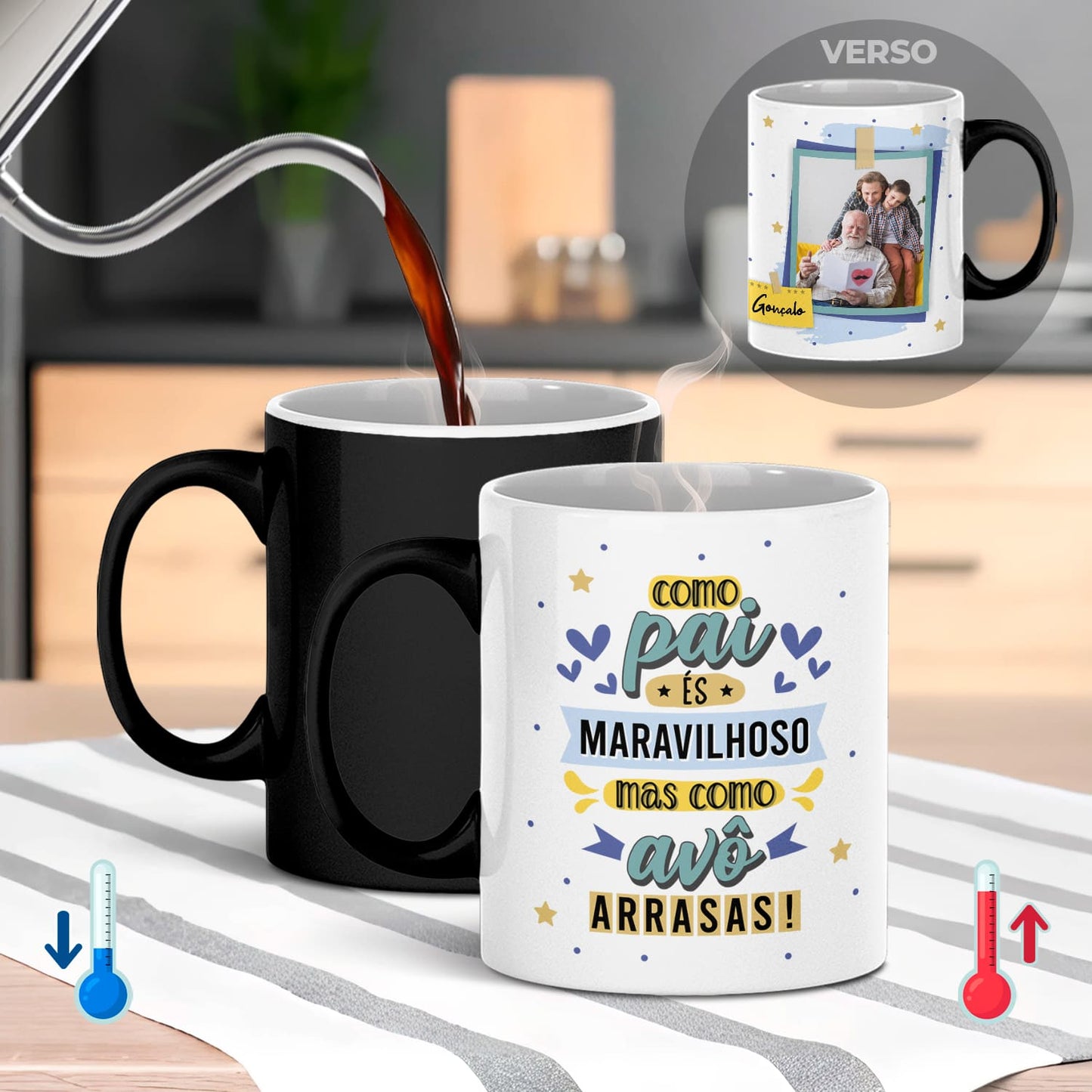 Caneca Mágica "Como Avô-Avó Arrasas"