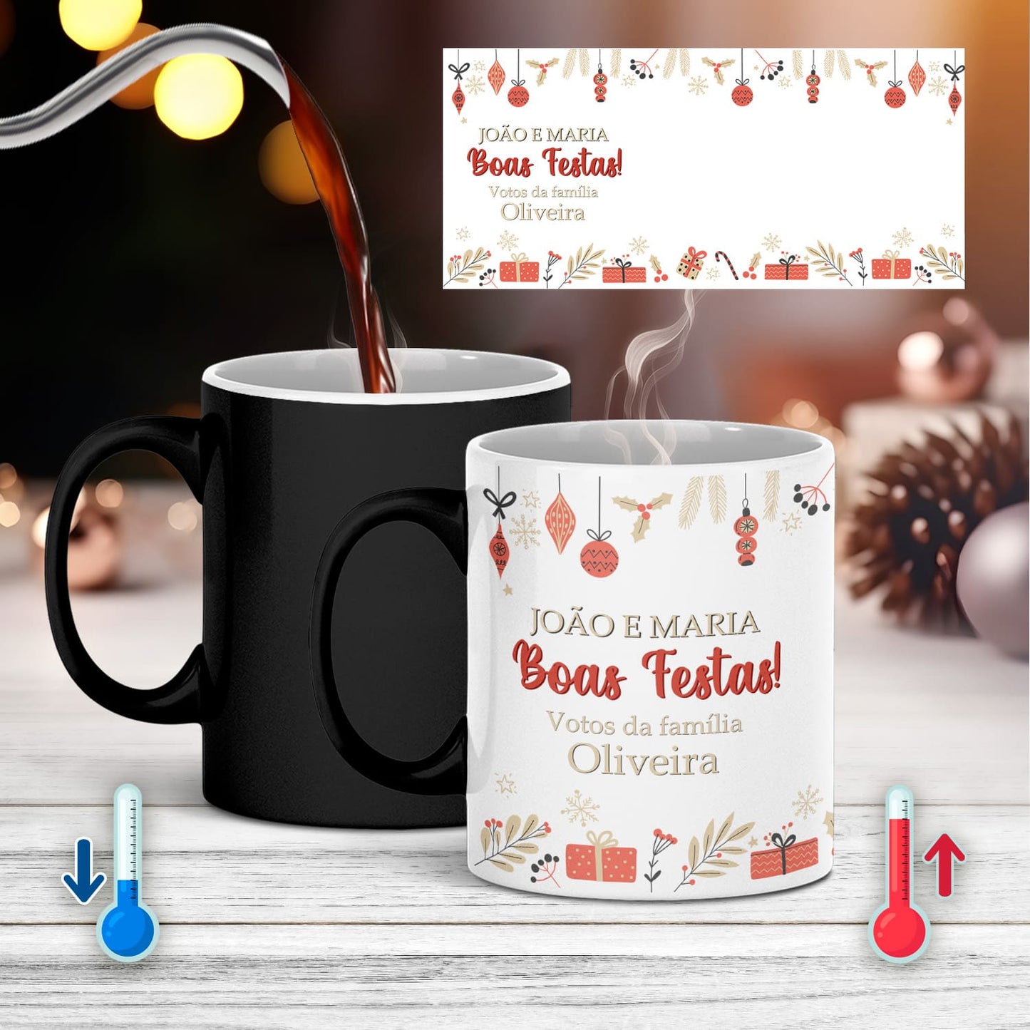 Caneca Mágica "Boas Festas"