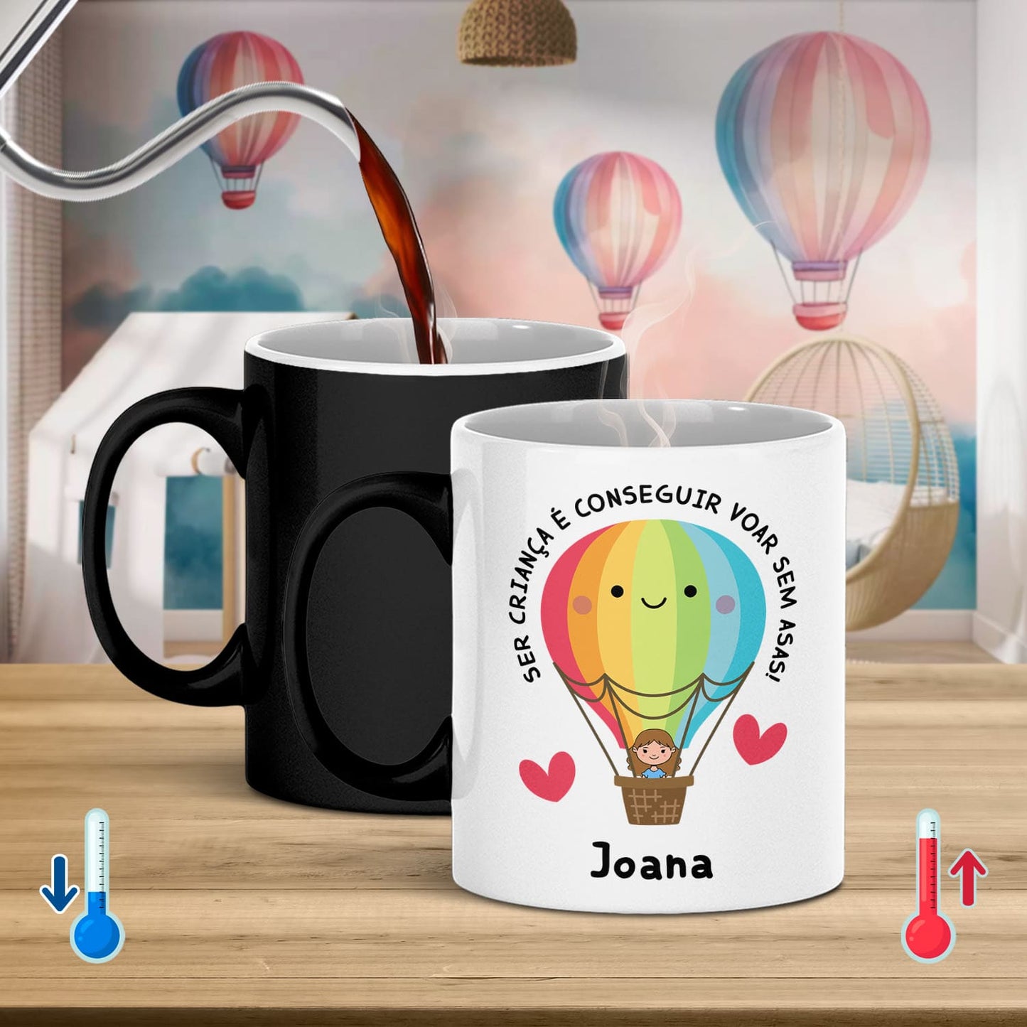 Caneca Mágica "Ser criança é conseguir voar sem asas"